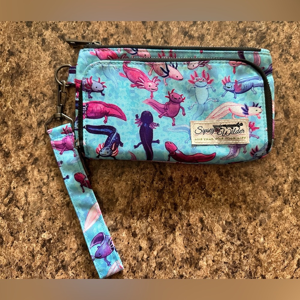 Sipsey Wilder: Axolotl Wristlet